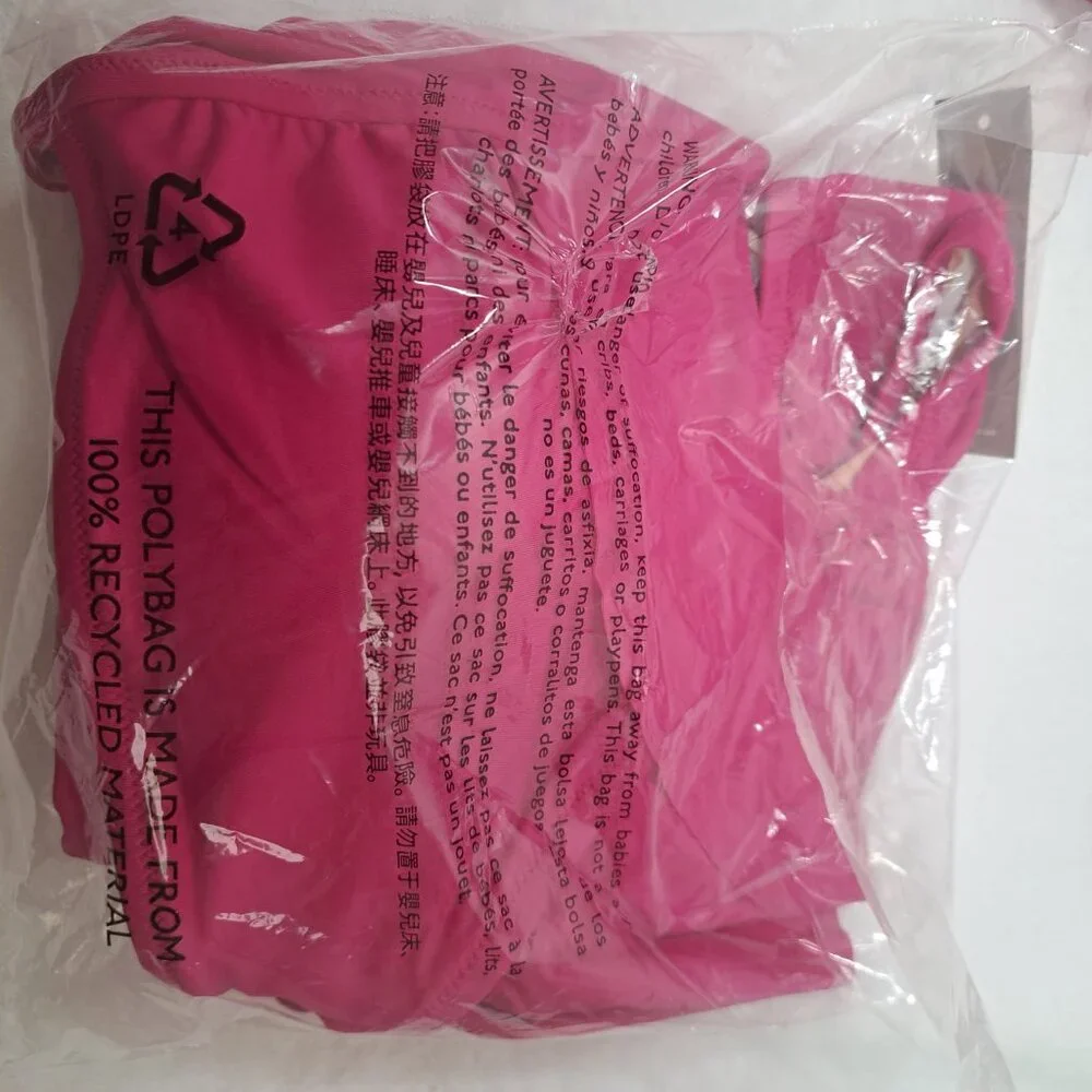 J. Crew One Piece Swimsuit SIze 12 Ruched V Neck Ruffled‎ Hot Pink Fuchsia New